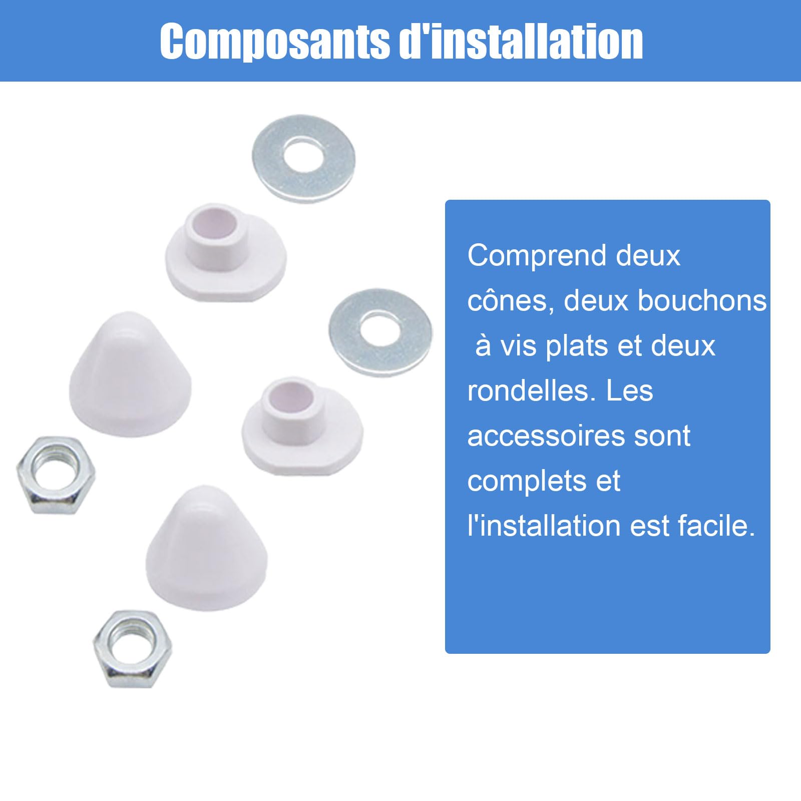Kit de Raccordement pour Cuvette Suspendue, Compatible avec Geberit (152.426.46.1), Comprenant un Kit d'Isolation Phonique pour WC Mural (16.002.00.0000)