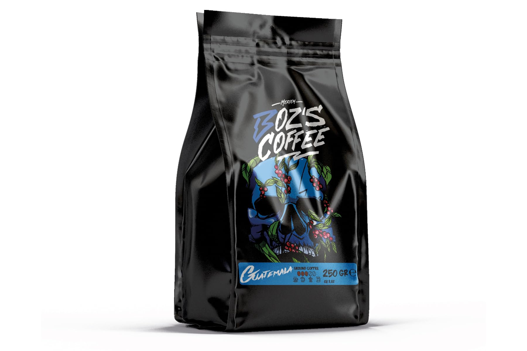 Meryem Boz's Coffee Guatemala Öğütülmüş Filtre Kahve, Orta Kavrulmuş, Yoğun Aroma, Çikolata ve Baharat Tonları, 250 g