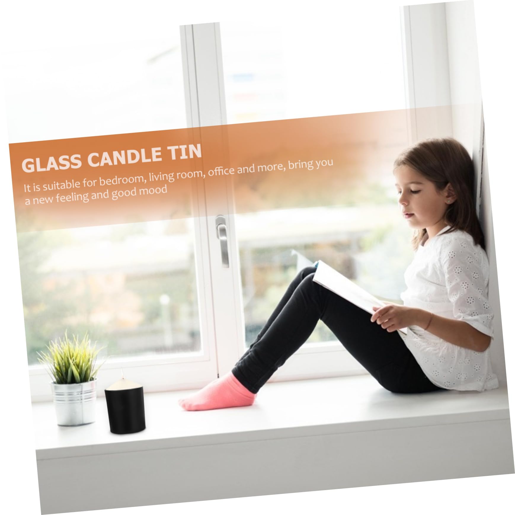 Angoily 4sets Candele Profumate Barattolo di Vetro per Aromaterapia con Coperchio Contenitore per Candele Fai da Te per Soggiorno Camera da Letto e Ufficio