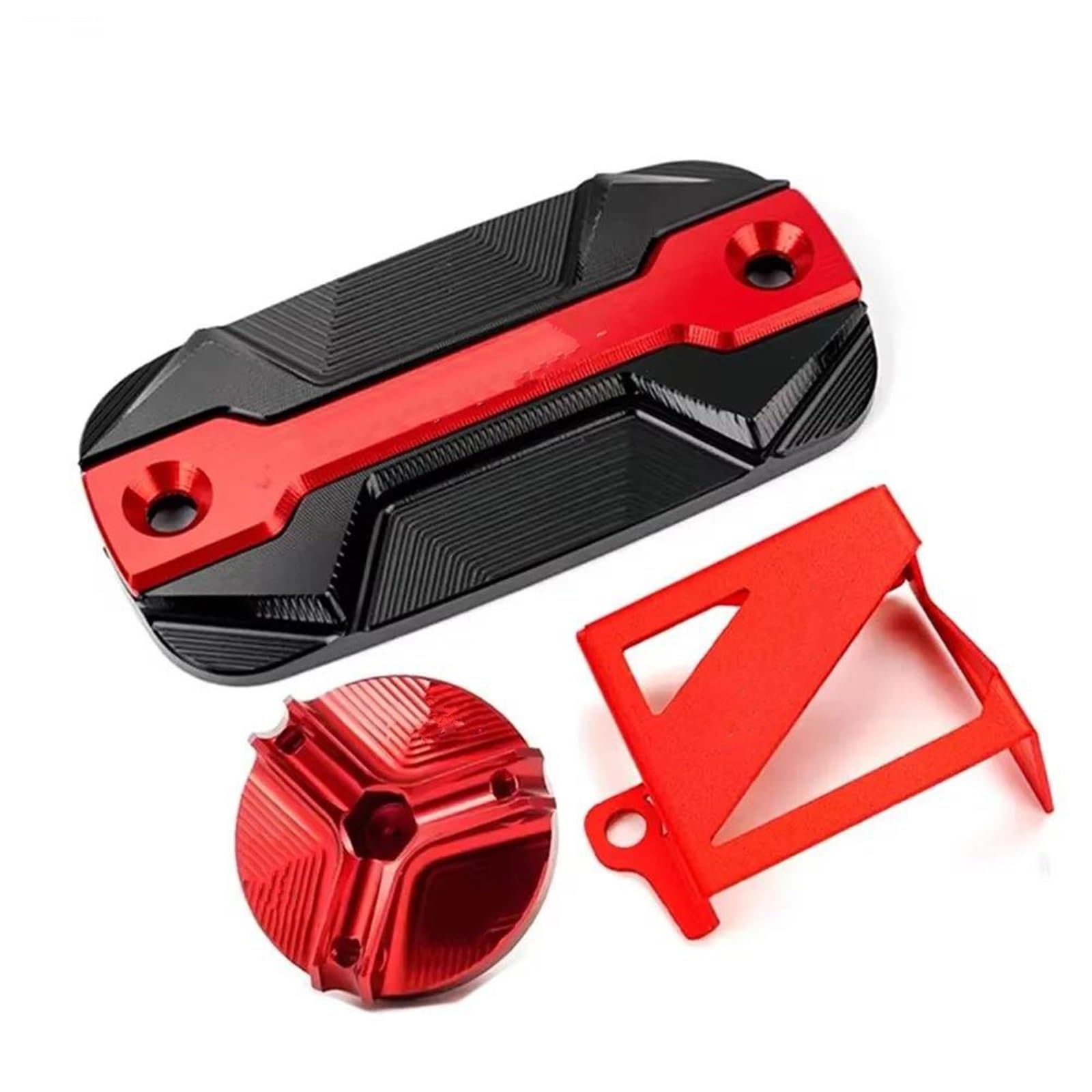 Per Africa Twin 1100 CRF 1100 L Coperchio Serbatoio Liquido Freni Per Moto Tappo Olio Motore(3 pcs-Red)