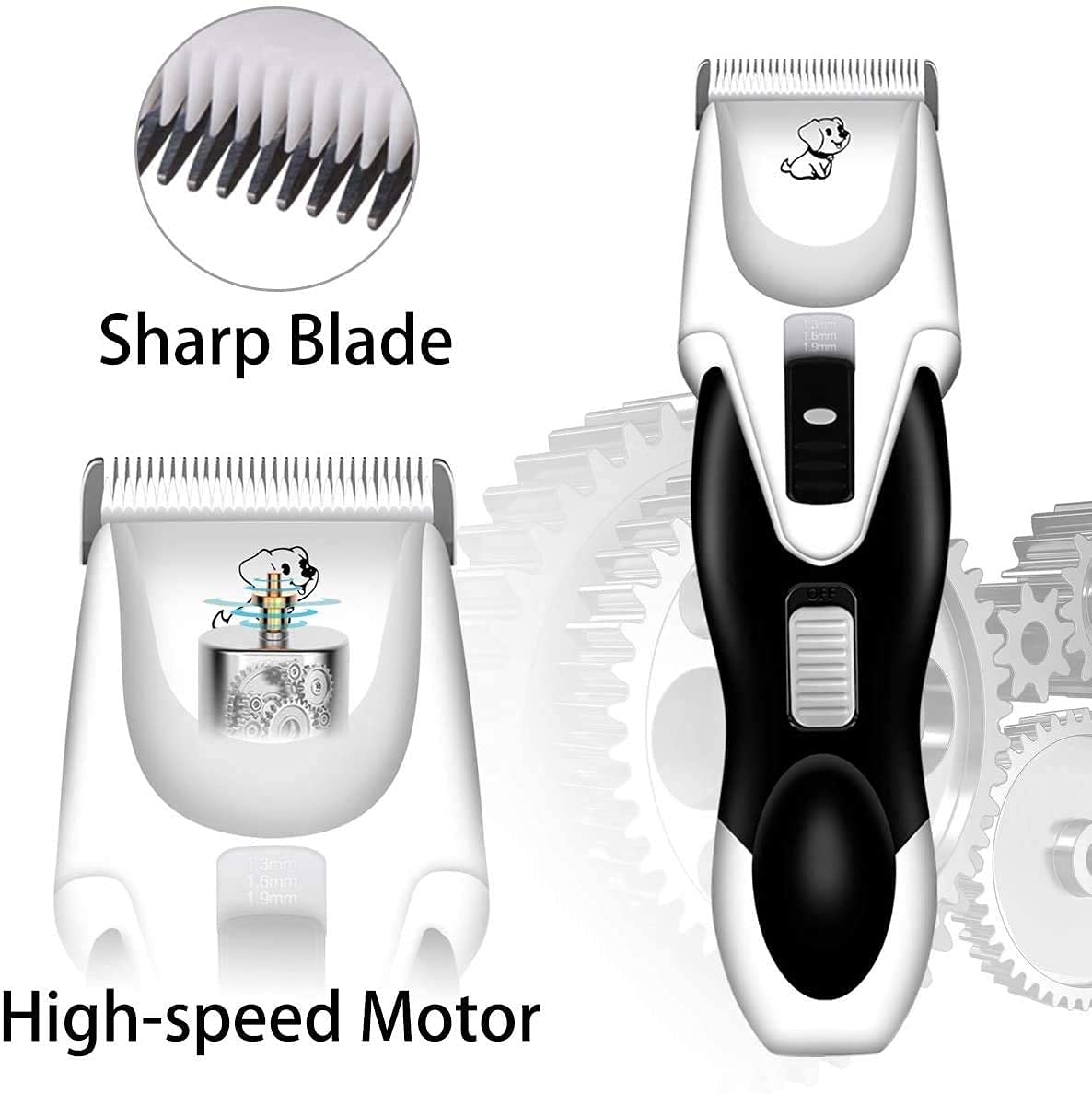 Clippers for Perros Electric Pet Cats CHORS Clippers Animales ANIMALIZACIÓN Corte de Pelo Cutter Shaver Deckmer Set Professional Recargable