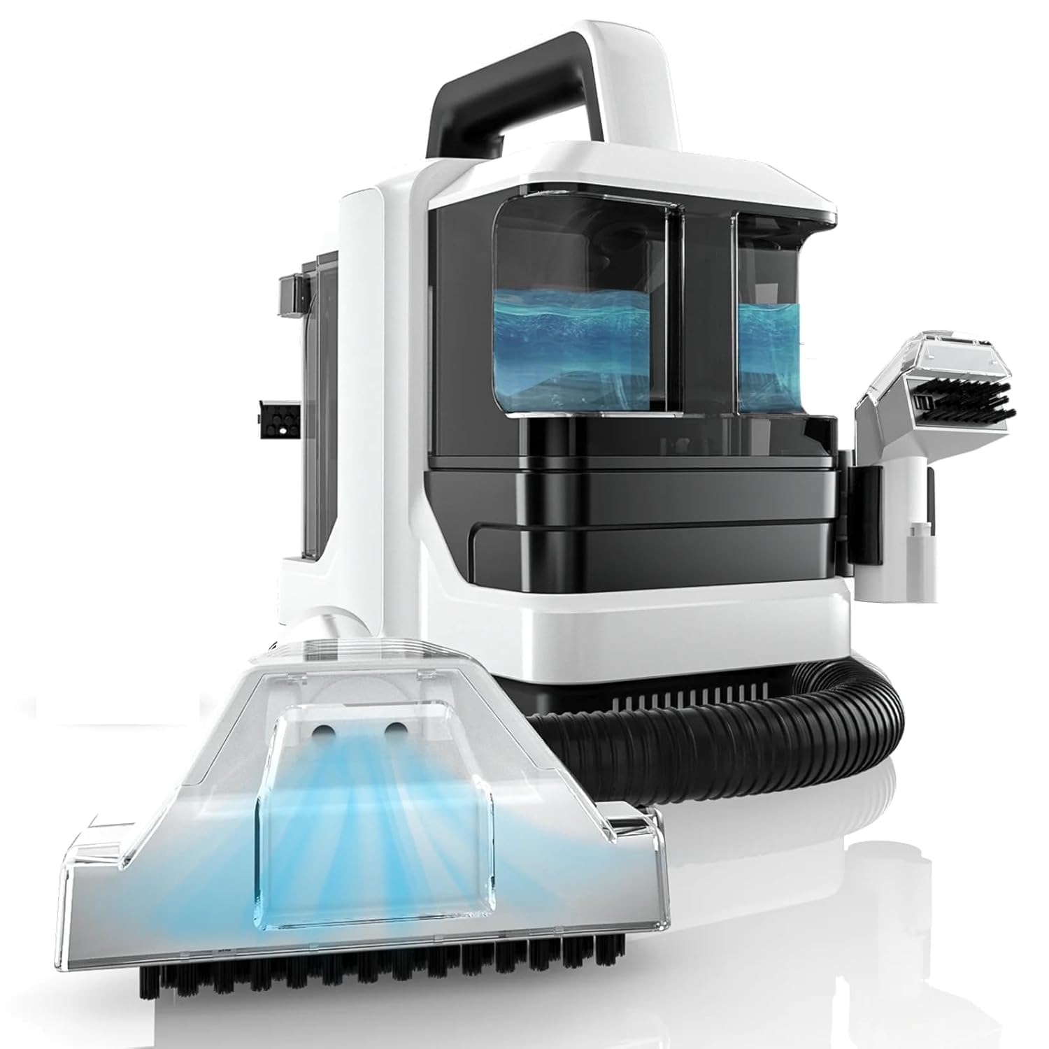 Cleaning Machine Steam Spray Suction All-in-One Machine Home Small Carpet Curtain Sofa Cleaning Machine Compact Carpet Cleaner, Upholstery Spot Cleaner for Cars, Curtain, Sofa