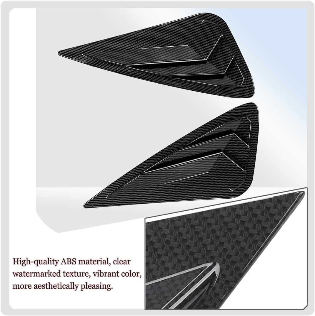 Window Louver 2Pcs Side Vent Window Louvers for Lexus NX300 2018-2021,NX300h 2015-2021,NX200T 2015-2017, ABS Print Sport Window Decorative Covers, Exterior Trim Accessories -Carbon Fiber