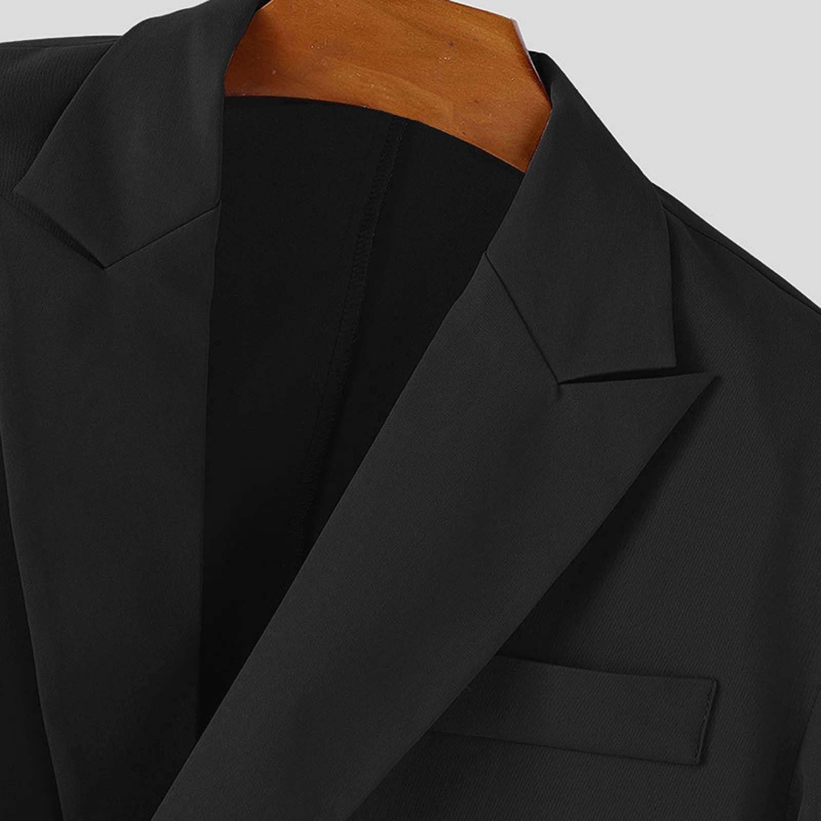 Generisch Veste de smoking slim fit pour homme - Manteau queue d'aronde - Pour bal de fin d'année - Smokings - Musicien - Cosplay - Costume de magicien - Queue d'aronde - Manteaux formels