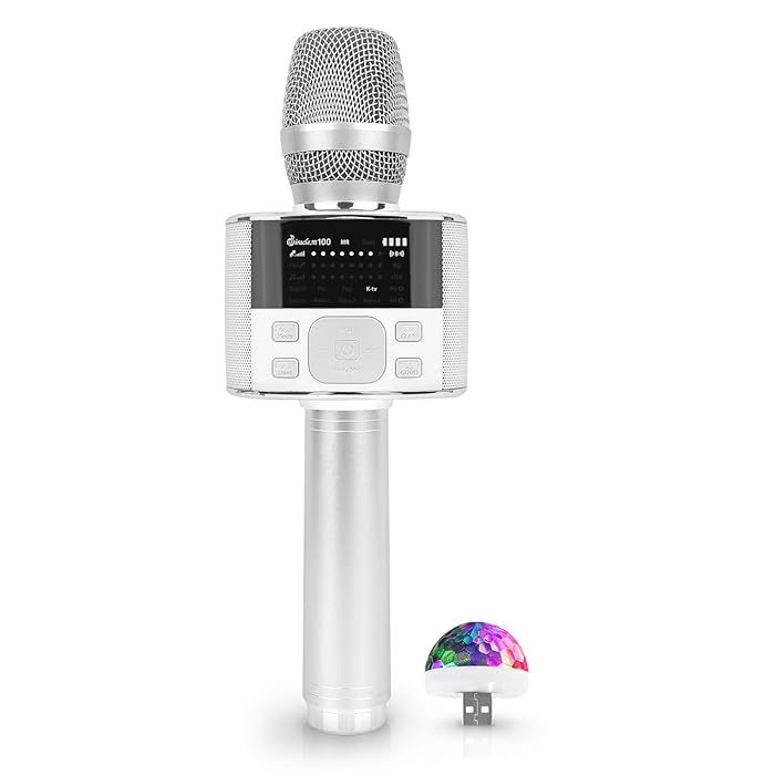 Buy M100 Bluetooth Karaoke Microphone, Carpool Karaoke Microphone