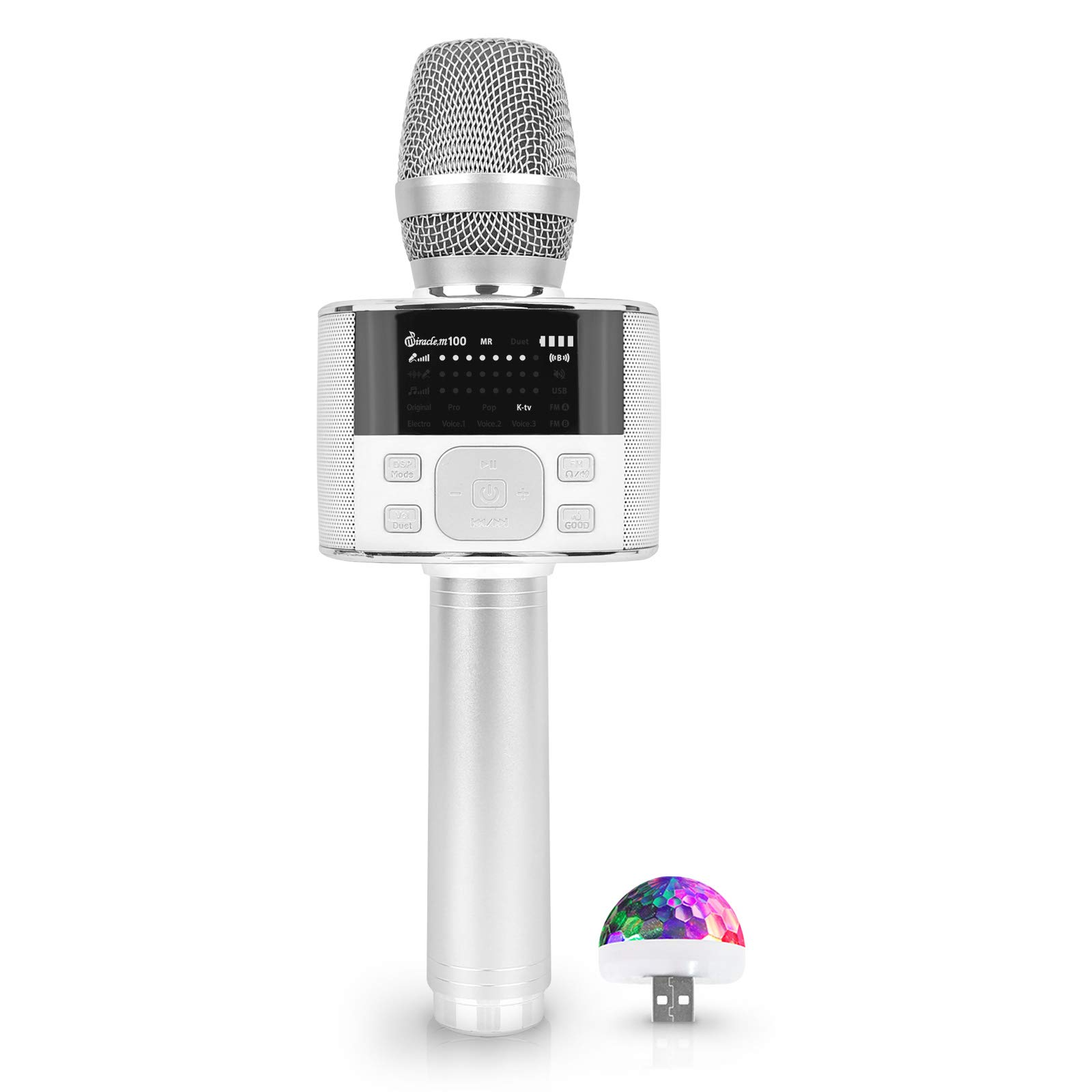 Buy M100 Bluetooth Karaoke Microphone, Carpool Karaoke Microphone