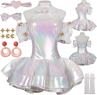 Needy Overdose Costume Tangtang Outfit Dress White Halloween Uniform