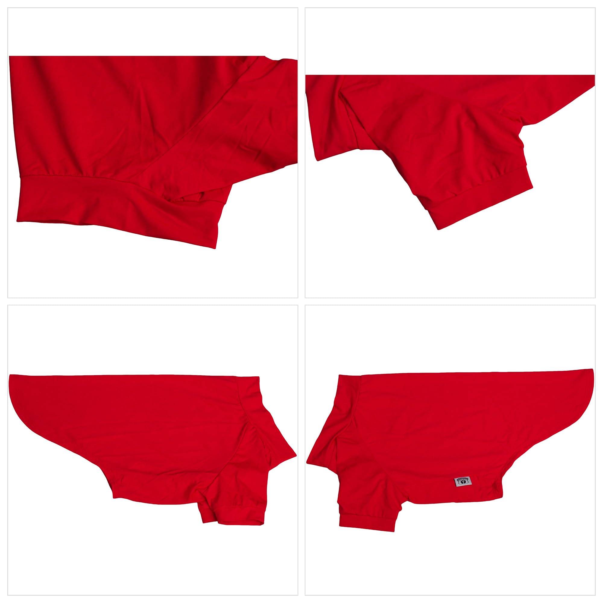 LoveLongLong Spring Summer Cooling Dog T-Shirt with UV Protection and Moisture-Wicking Fabric Blank Color Red S - Image 4