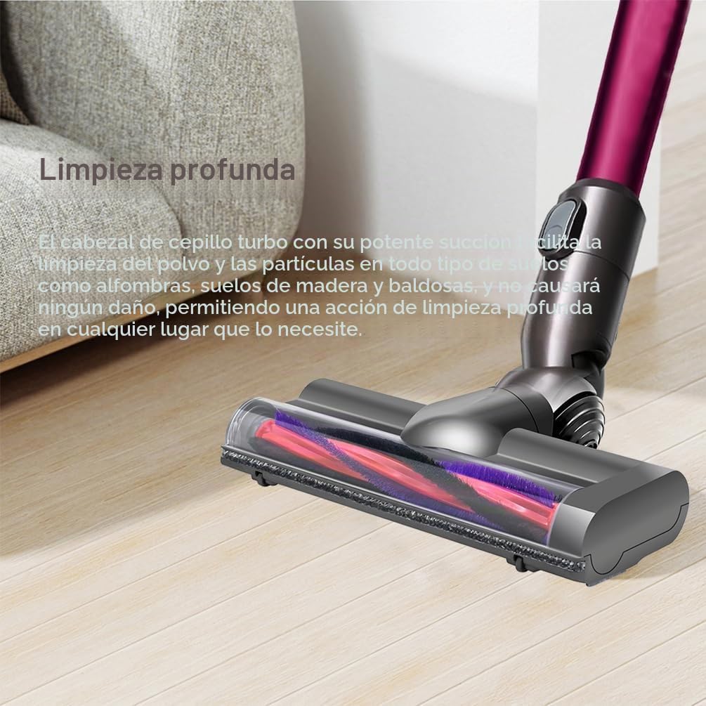 Cepillo eléctrico compatible con Dyson V6 DC58 DC59 DC62 DC72 DC74 SV04 SV06 SV09, piezas de repuesto de cabezal limpiador de accionamiento directo, boquilla de turbina para Dyson V6, cepillo turbo