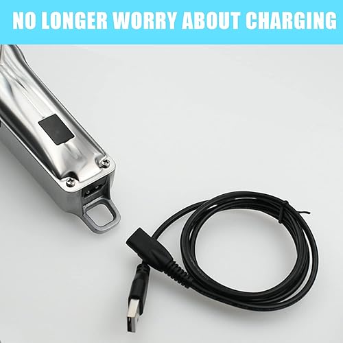 Miniatura 6 de Cargador compatible con cortadoras de cabello Limural para hombres, cable de carga de repuesto para cortadoras de cabello Limural, adaptador