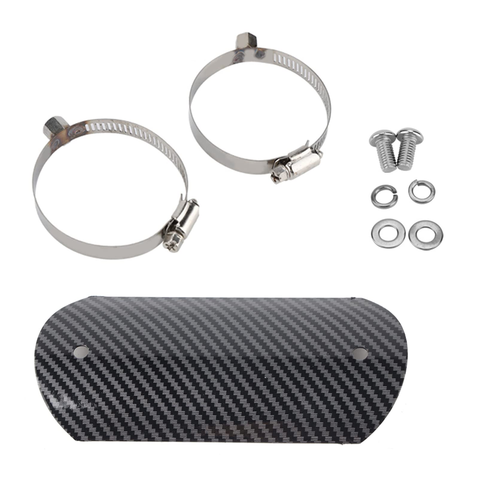 Protège-tuyau D'échappement Pour Moto Qiilu - Acier Inoxydable, Protection Thermique Et Anti-chocs, Dimensions 14.5x6.5 Cm