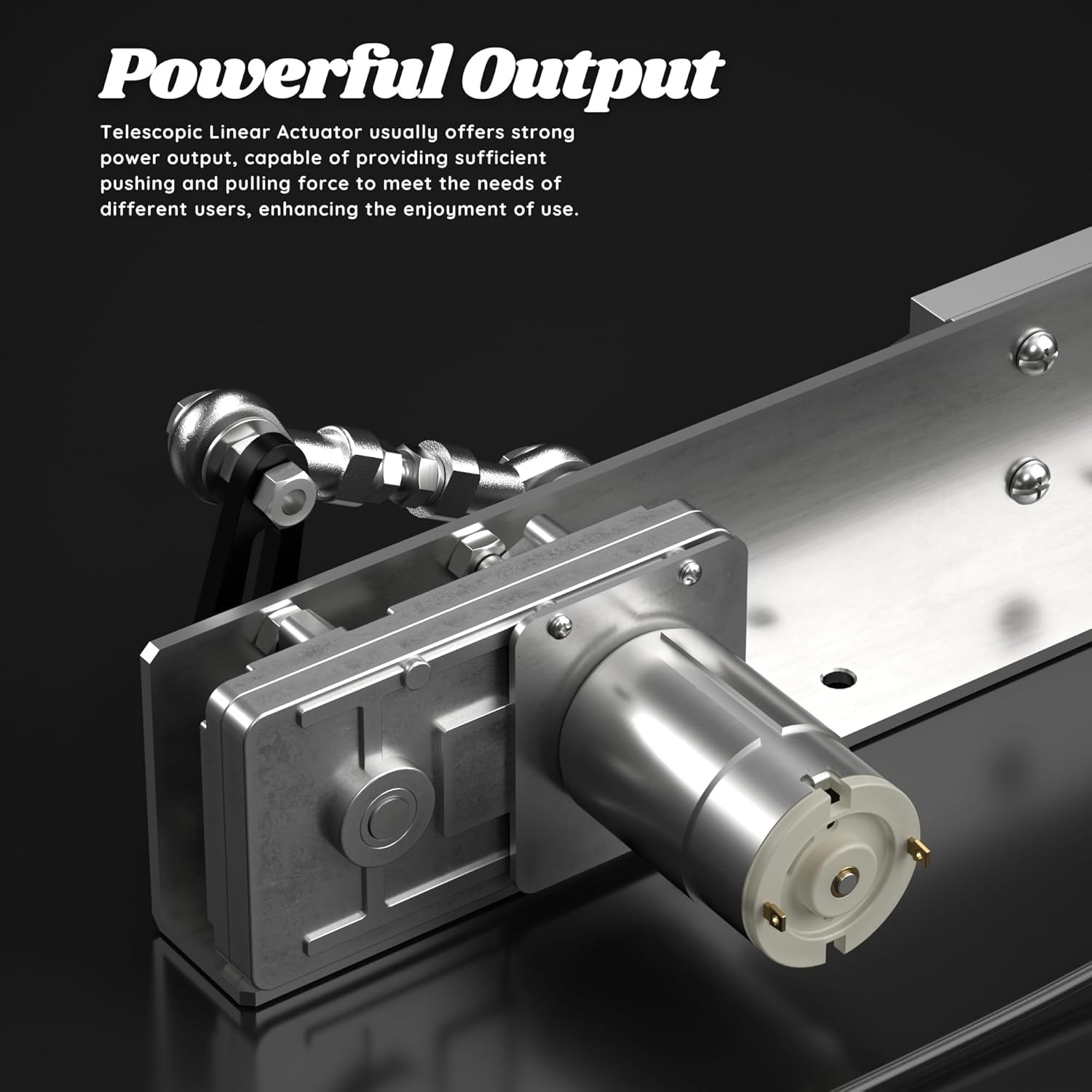 Attuatore Lineare a Pistone Alternativo DC 12V, Motore Lineare Telescopico Regolabile con Regolatore di Velocità, Linear Actuator 95RPM, Motore a Pistone Alternativo Corsa 2-8cm