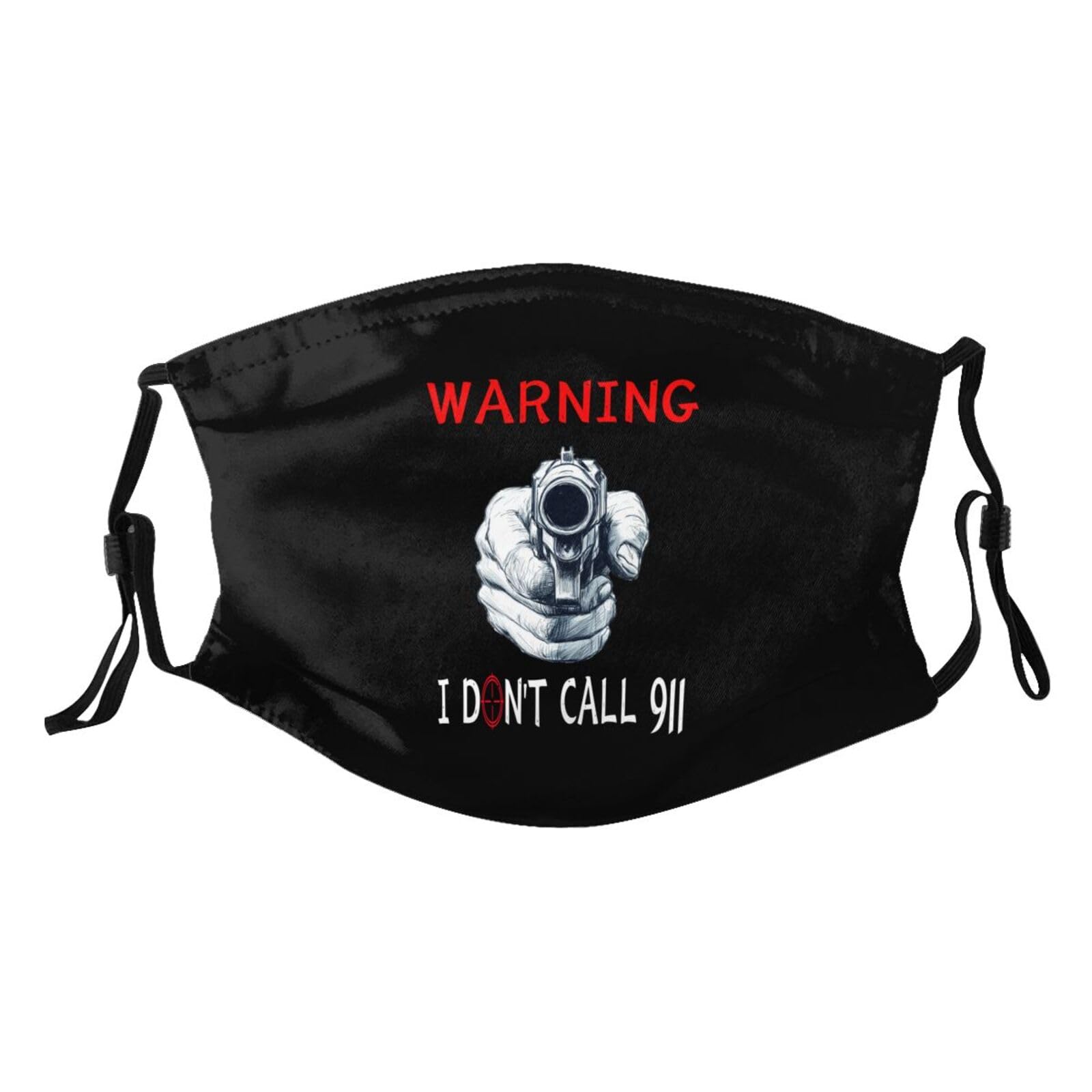 Rqwaaed I Don't Call 911 Mask Protect Respiratory System Breathe with Peace of Mind Black