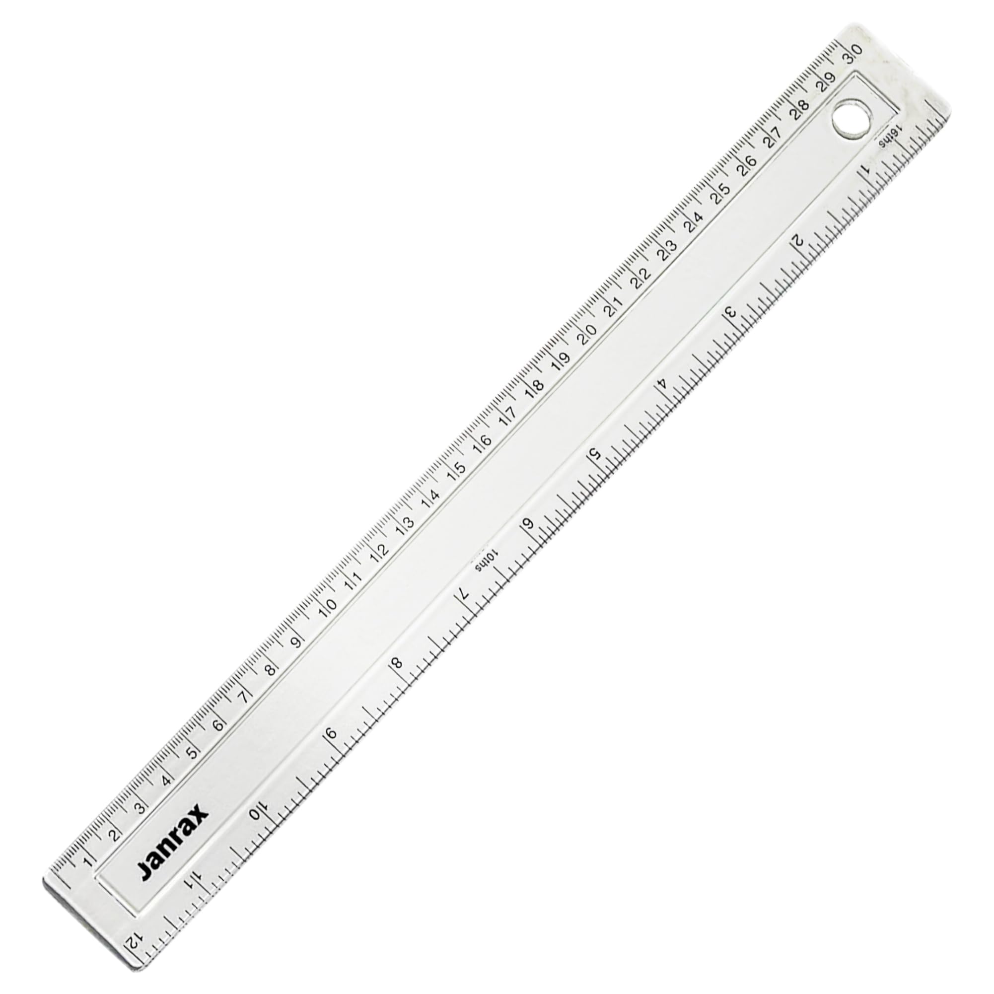 Janrax Light Shatter Resistant 30Cm Plastic Ruler By