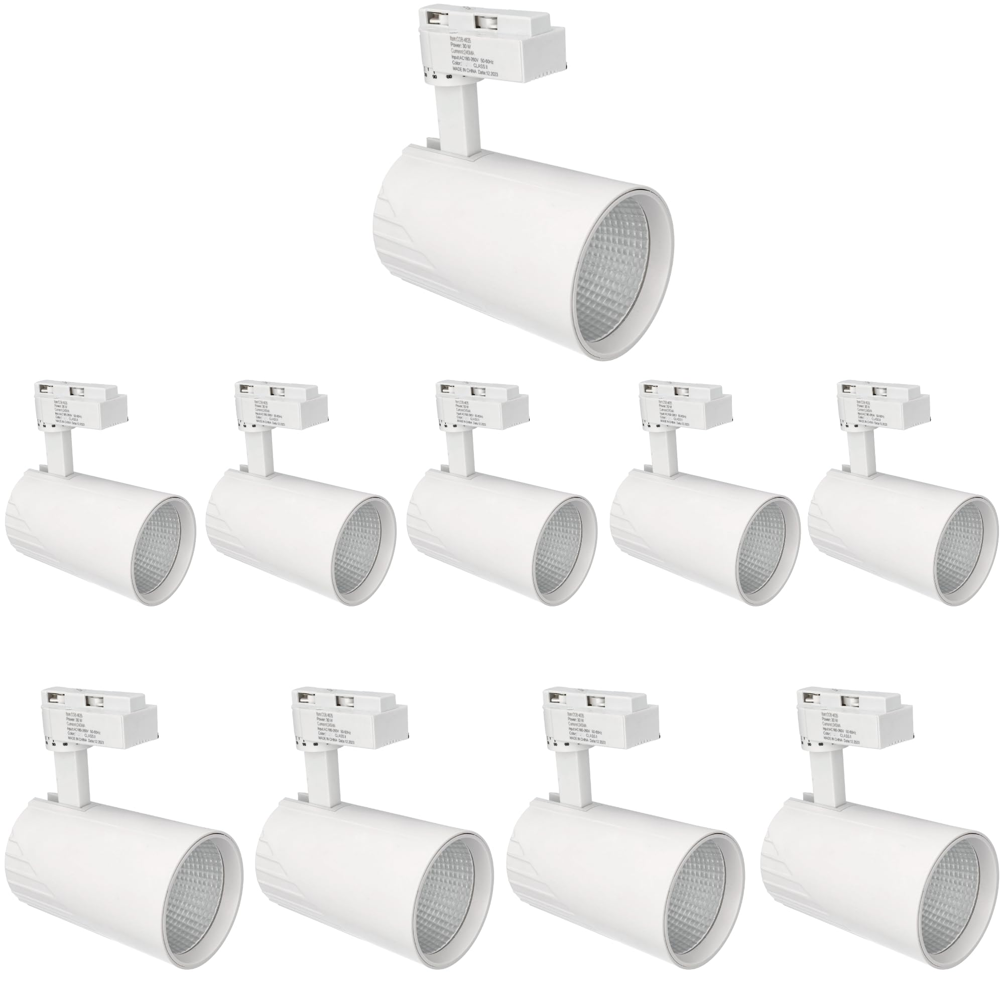 Faretto LED Da Soffitto A Binario 30W JANDEI | 4200K Bianco Neutro | 3000 Lumen | Per Negozi, Vetrine, Uffici | Alluminio - Foto 12