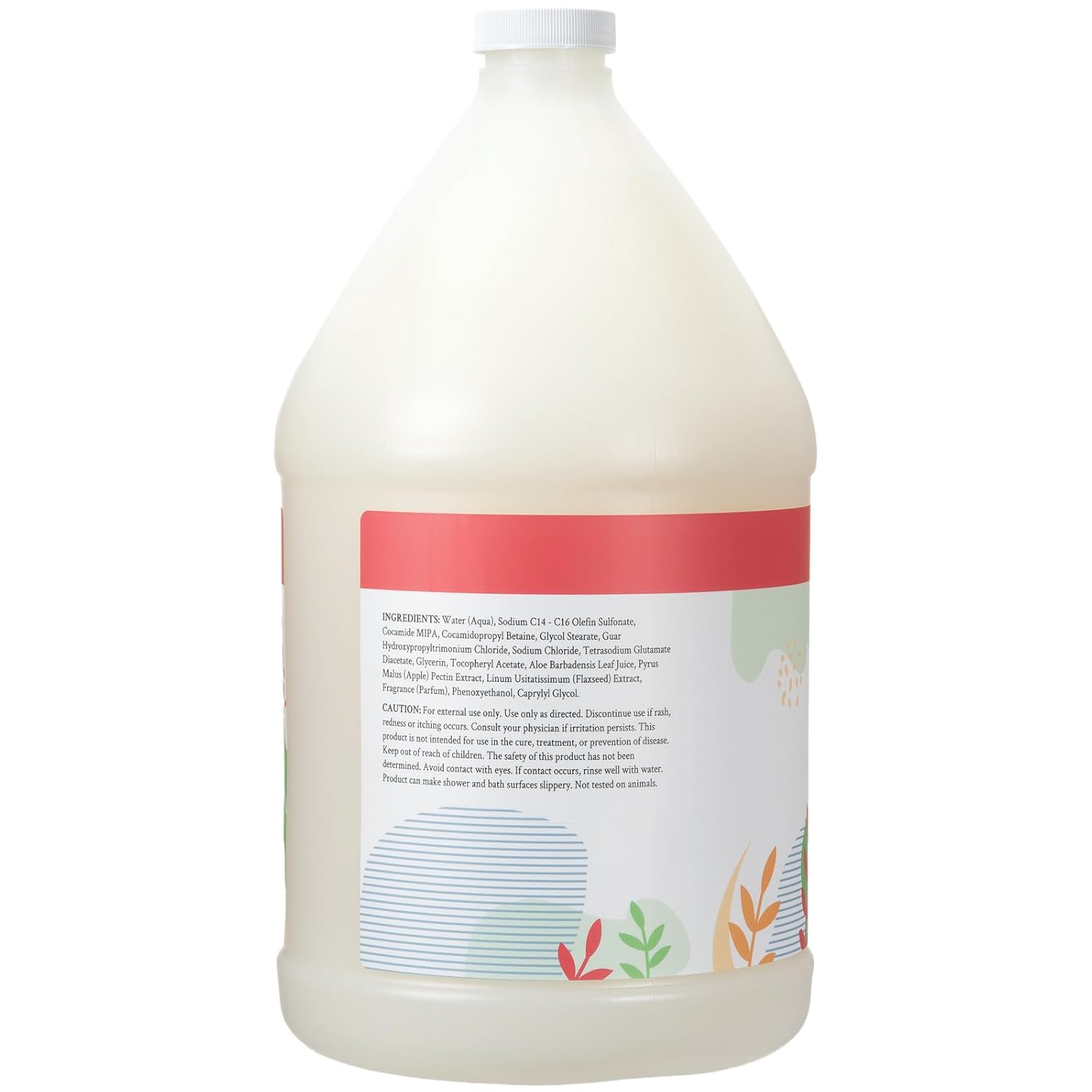 Ginger Lily Farms Botanicals Nourishing Body Wash, 100% Vegan & Cruelty-Free, Apple Pear Scent, 1 Gallon Refill (128 fl oz)