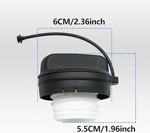 Miniatura 5 de Tapa de gasolina 17670-T3W-A01 para Honda Accord Crosstour Civic CR-V CRV Fit (EXCEPT 2014) Pilot Insight Odyssey HR-V HRV Tapones de llenado de