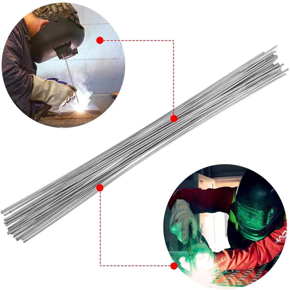 25 cm 2,0 mm aluminiowe pręty spawalnicze uniwersalne w niskiej temperaturze spawanie rdzeniowe drut aluminiowy pręty naprawcze nie potrzebują ludu proszek (Size : 2.0mm-100 Pcs)