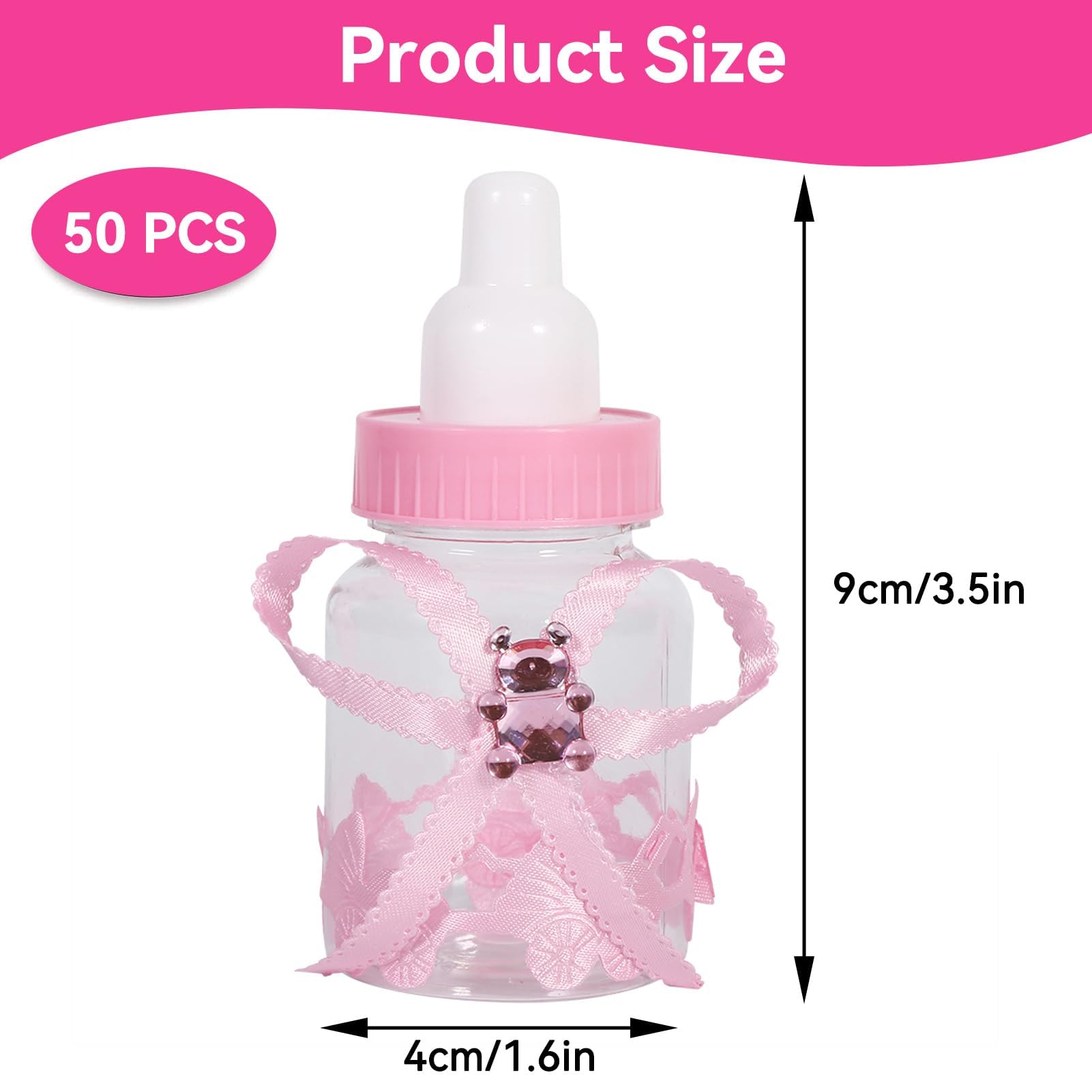 50 Pezzi Caramella Bomboniere Bottiglia, Decorazioni Festa