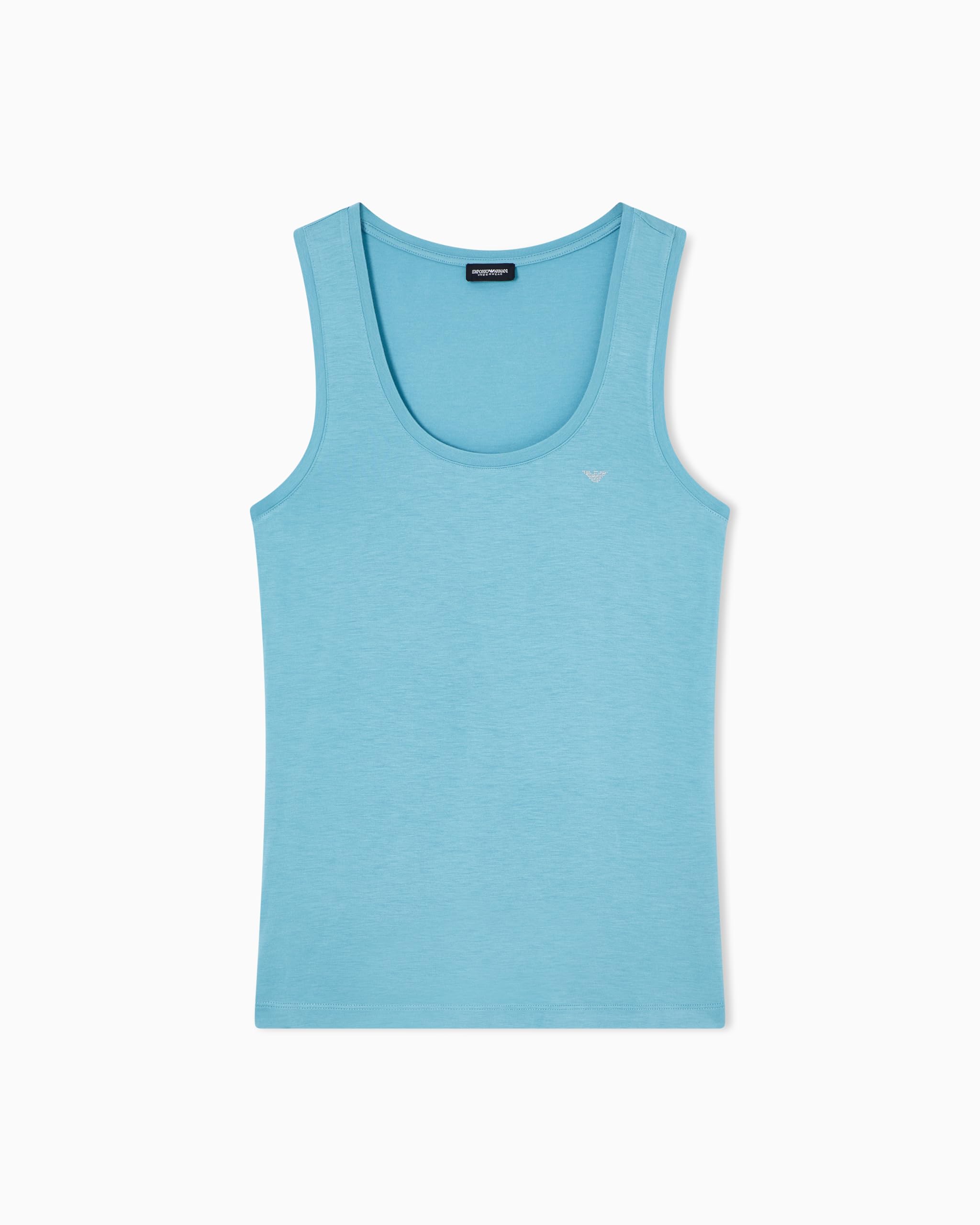 EMPORIO ARMANI Tank Tricot, Aqua, XL Mujer