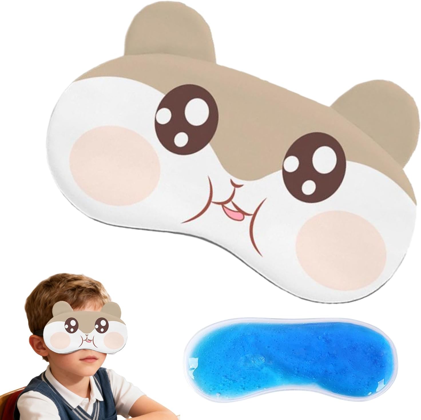 Copriocchi Per Bambini | Morbide Maschere Per Gli Occhi Cartoon Oscuranti Per La Notte Con Cinturino Regolabile – Maschera Per Gli Occhi Per Il Sonno Per Bambini, Per Casa Viaggio Aereo Pisolino Rilass