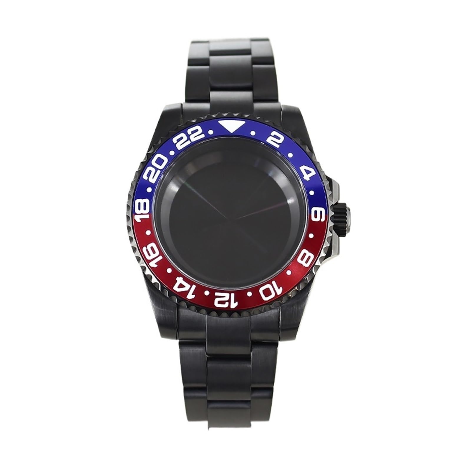 1 szt. 40 mm GMT SUB Etui na zegarki Pasek Jednokierunkowa ramka Szafirowe dla mężczyzn Miyota8215