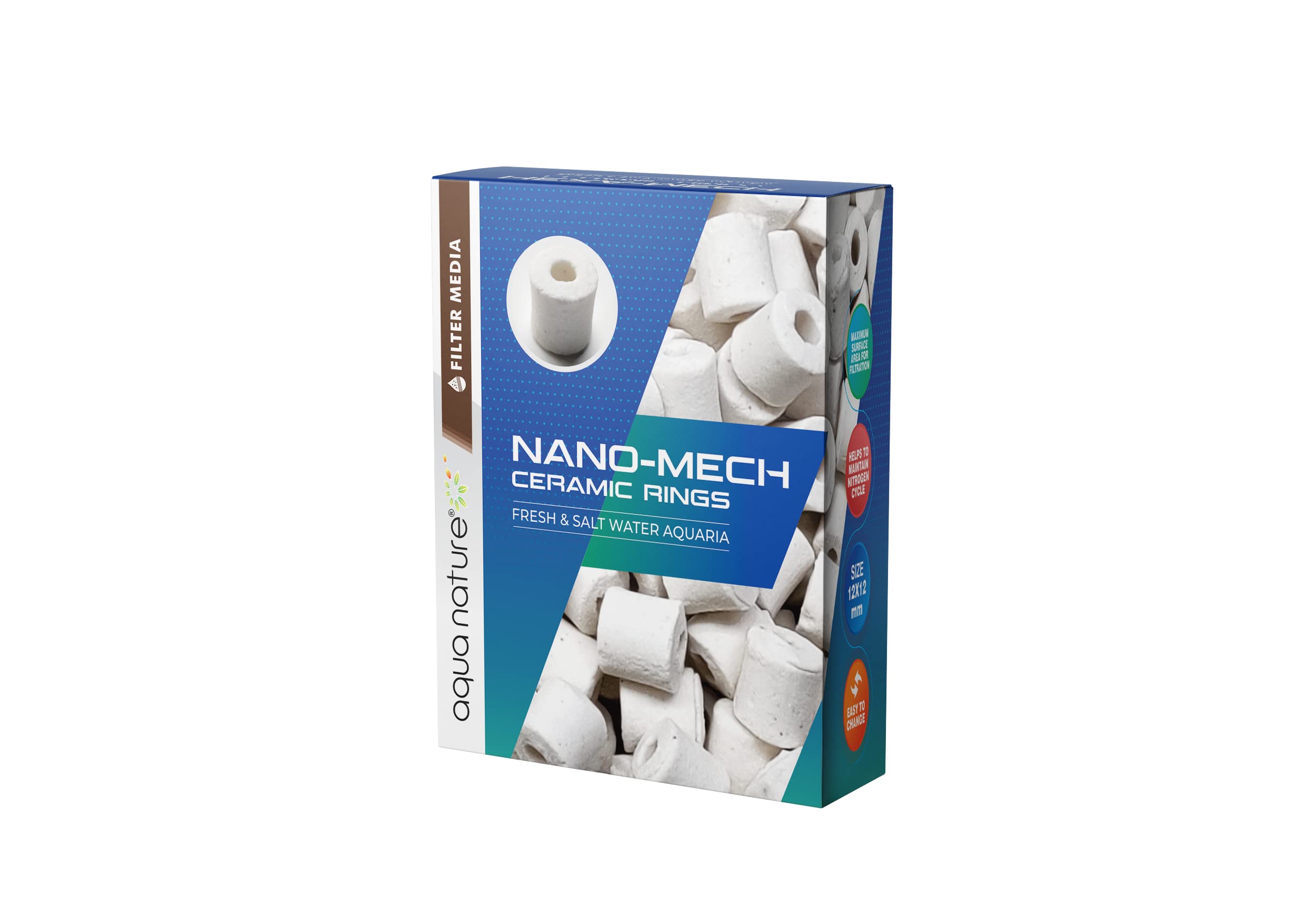 AquaNature Aquarium Nano Mech Ceramic Ring Filter Media for Freshwater & Saltwater (B5/NX-34)(3.6kg) (B0BR2B7HR6) Amazon Price History, Amazon Price Tracker