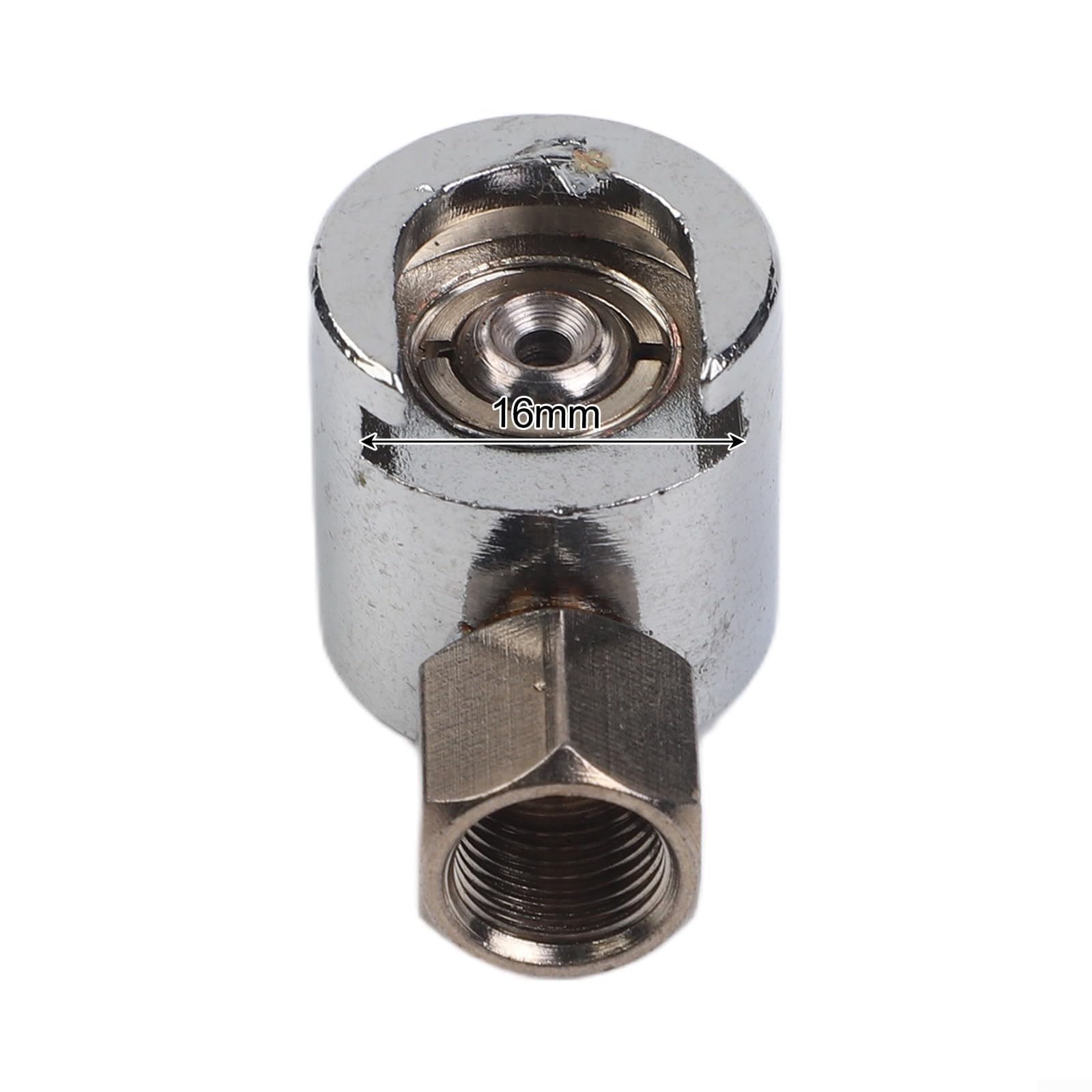 AIKEOU Slide On Hexagon Grease End Connector for Automotive and Industrial Use 16mm/22mm Thread Dia Metal Butter Fittings Coupler Rated 5A 220V,16mm
