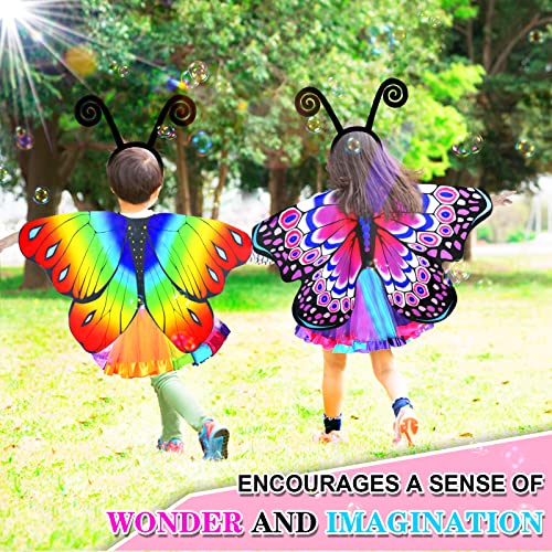 Disfraz de alas de mariposa para niñas miniatura 5
