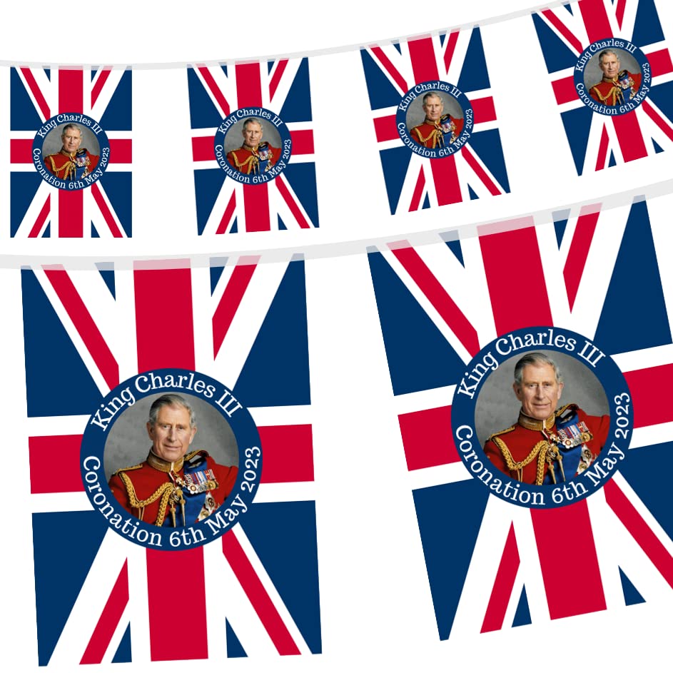 Buy Kings Coronation Decorations – 10 Metre, 30 s King Charles ...