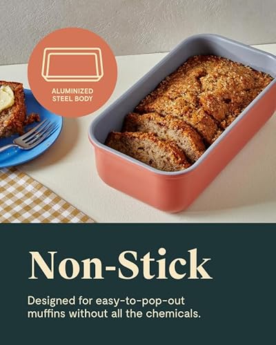 image for Caraway Non-Stick Ceramic 1 lb Loaf Pan - Naturally Slick Ceramic Coat