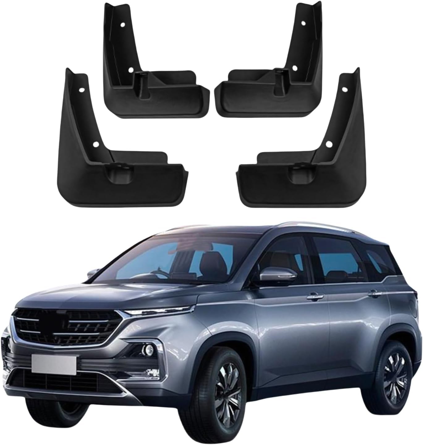 liufangfc 4PCS Heavy Duty Rubber Mud Flaps for Wuling Almaz 2018-2019