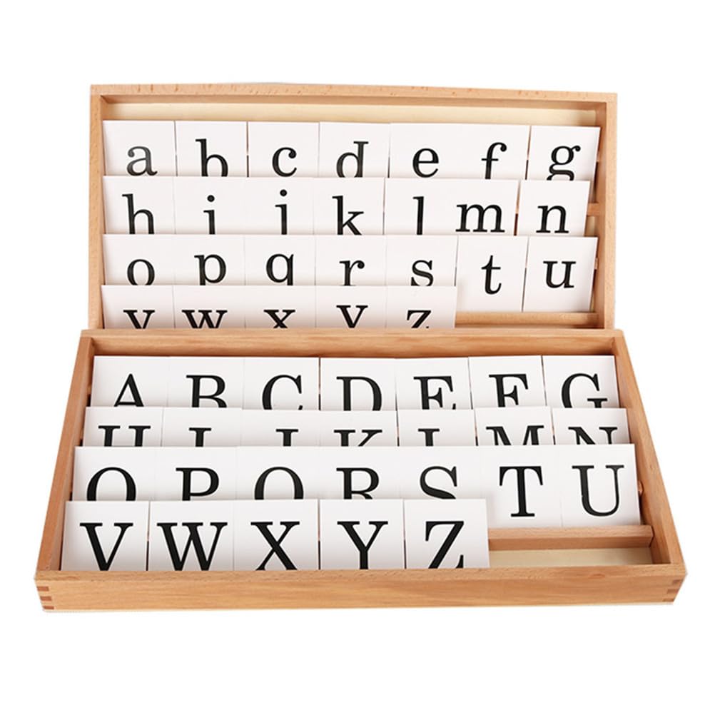 Caja de Letras Montessori Impresas, Actividad de Correspondencia de Letras para la Alfabetización Temprana