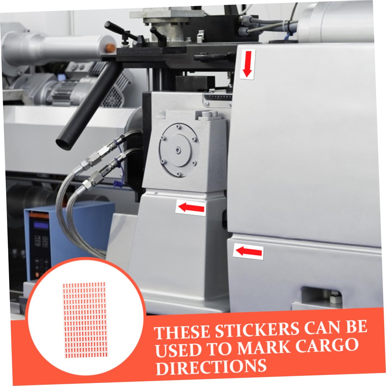 Etichette Adesive a Freccia Rosse 2 Pezzi Rimovibili | Hot Melt Adhesive, Forma Arrow Shaped, per Warehouses e File Classifications