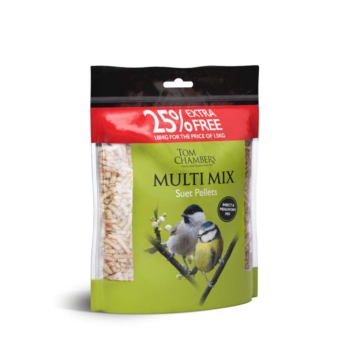 Tom Chambers Multi Mix Suet Pellets - 25% Extra Free - 1.88kg