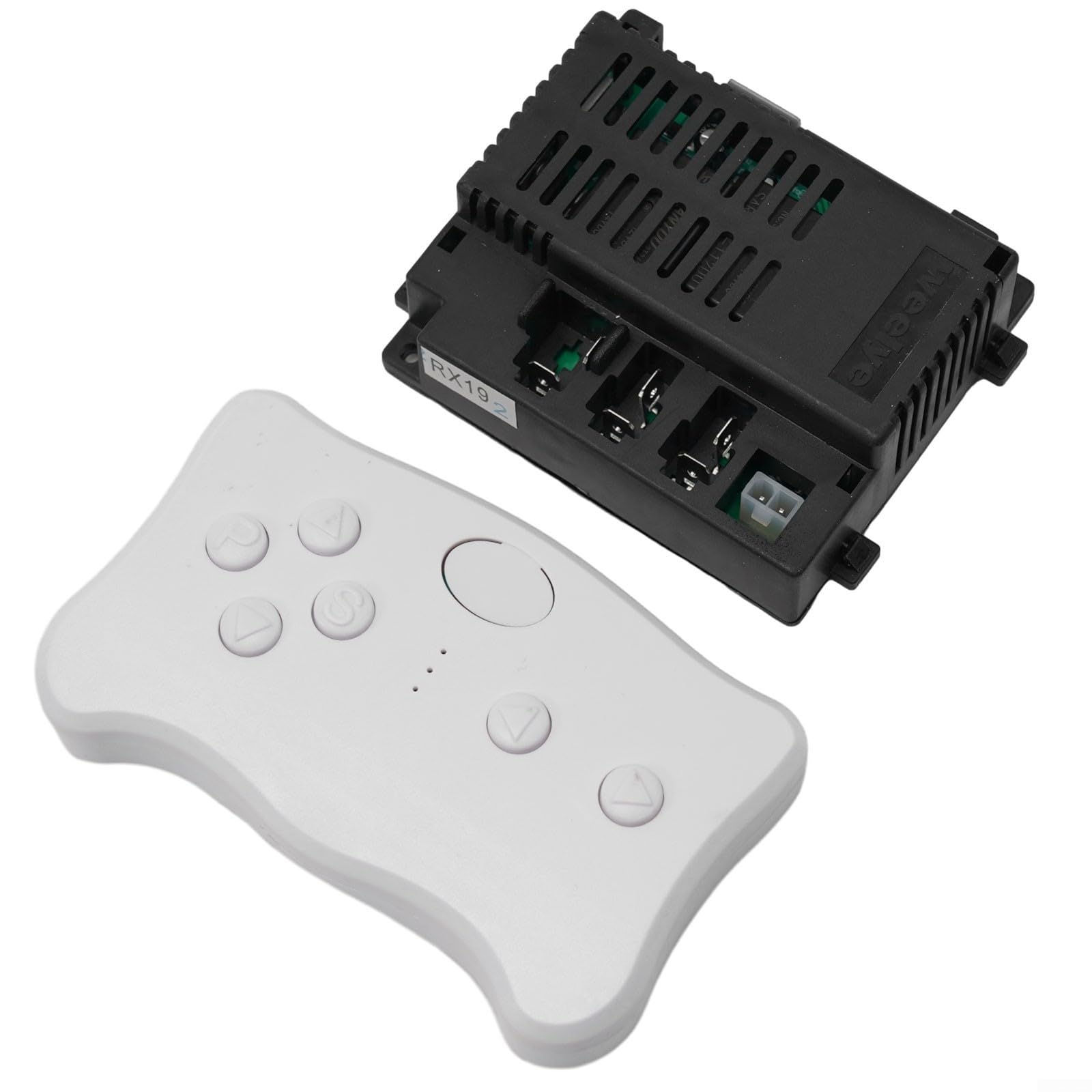 2.4G Remote Control and Receiver Kit Compatible with RX7 RX16 RX18 RX19 RX23 RX37 6V 12V 24V for Children's Electric Ride On Toy Cars, Replacement Controller Box(RX19 12V Full set)
