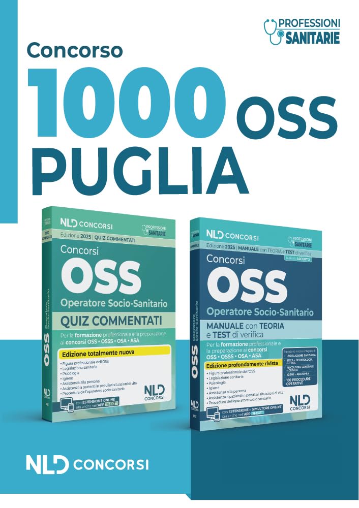 Concorso OSS Puglia. Kit Manuale + Quiz commentati per la preparazione al concorso 2025. Nuova ediz.