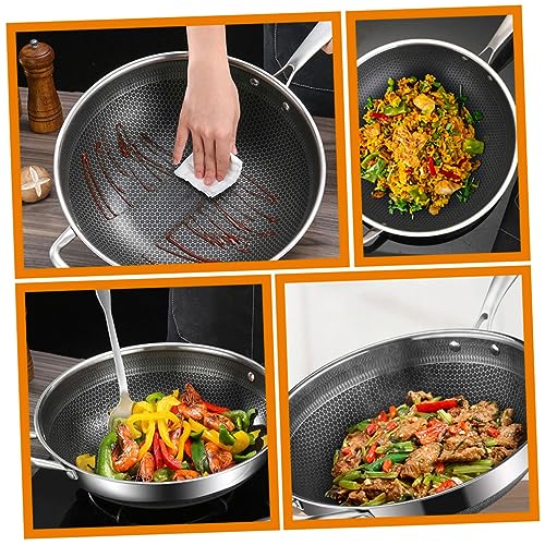Wok de acero inoxidable DECHOUS con diseño Honeycomb miniatura 6