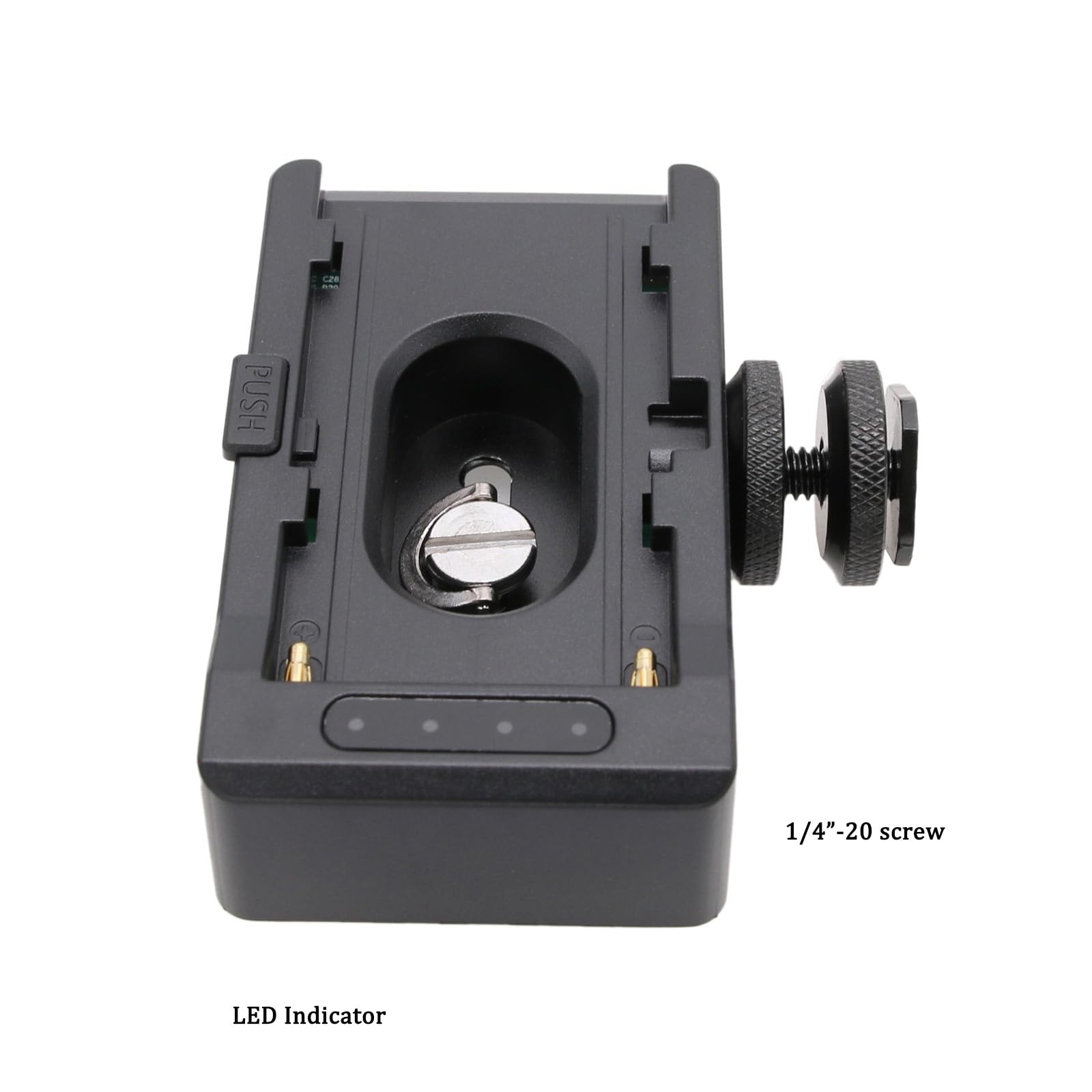 HangTon NP-F970 550 Placa Adaptador de batería a BMPCC 4K 6K Pro BMCC 6K 12V DC Cable de alimentación para Sony Blackmagic Pocket Cinema Camera, Cargador PD USB-C