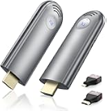 Wireless HDMI Transmitter and Receiver, Plug & Play Portable 2.4G/5G Wireless HDMI Extender Kit for Streaming Video and Audio to Monitor from Laptop/PC/TV Box/Projector