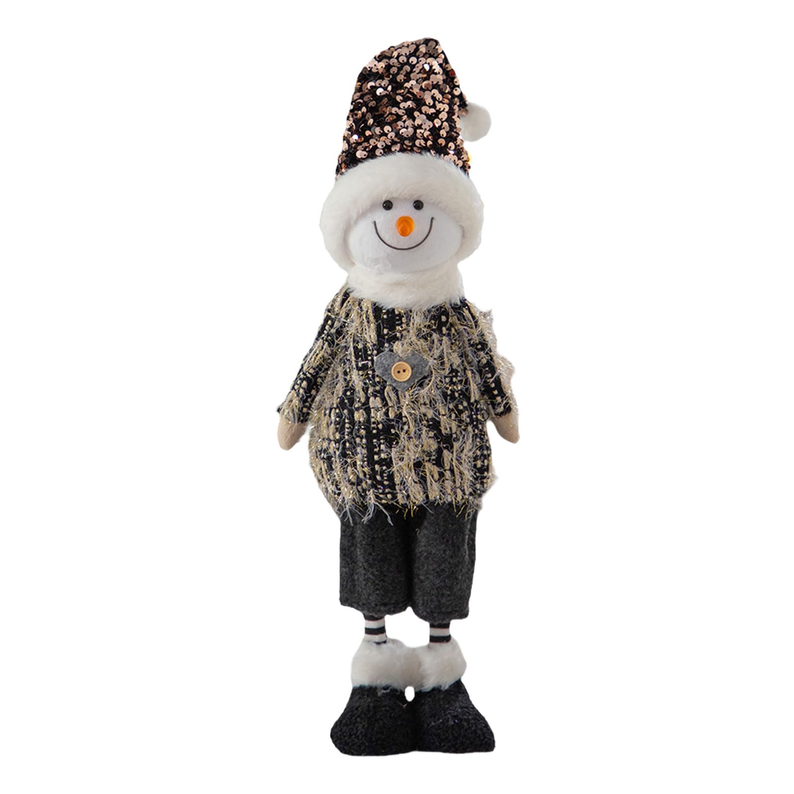 Hsioluted Standing Santa/Snowman/Deer Figurine Christmas Window Decoration Holiday Season Ornament for Tabletop Party Supplies Christmas Decoration