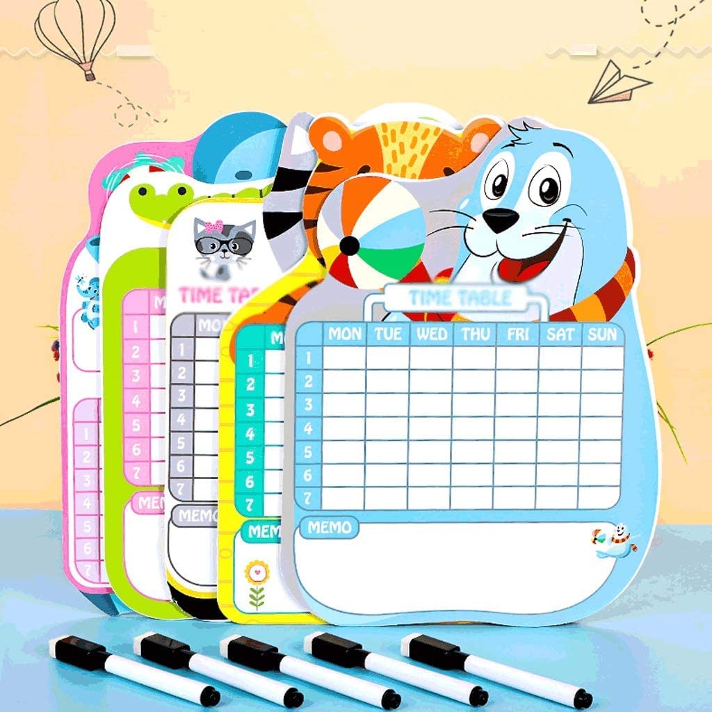 Tablero de garabatos Tablero de Dibujo para niños, Tablero de Escritura con Forma de Animal, horario de Clase Colgante, Tablero de garabatos de Grafiti, niños Útil