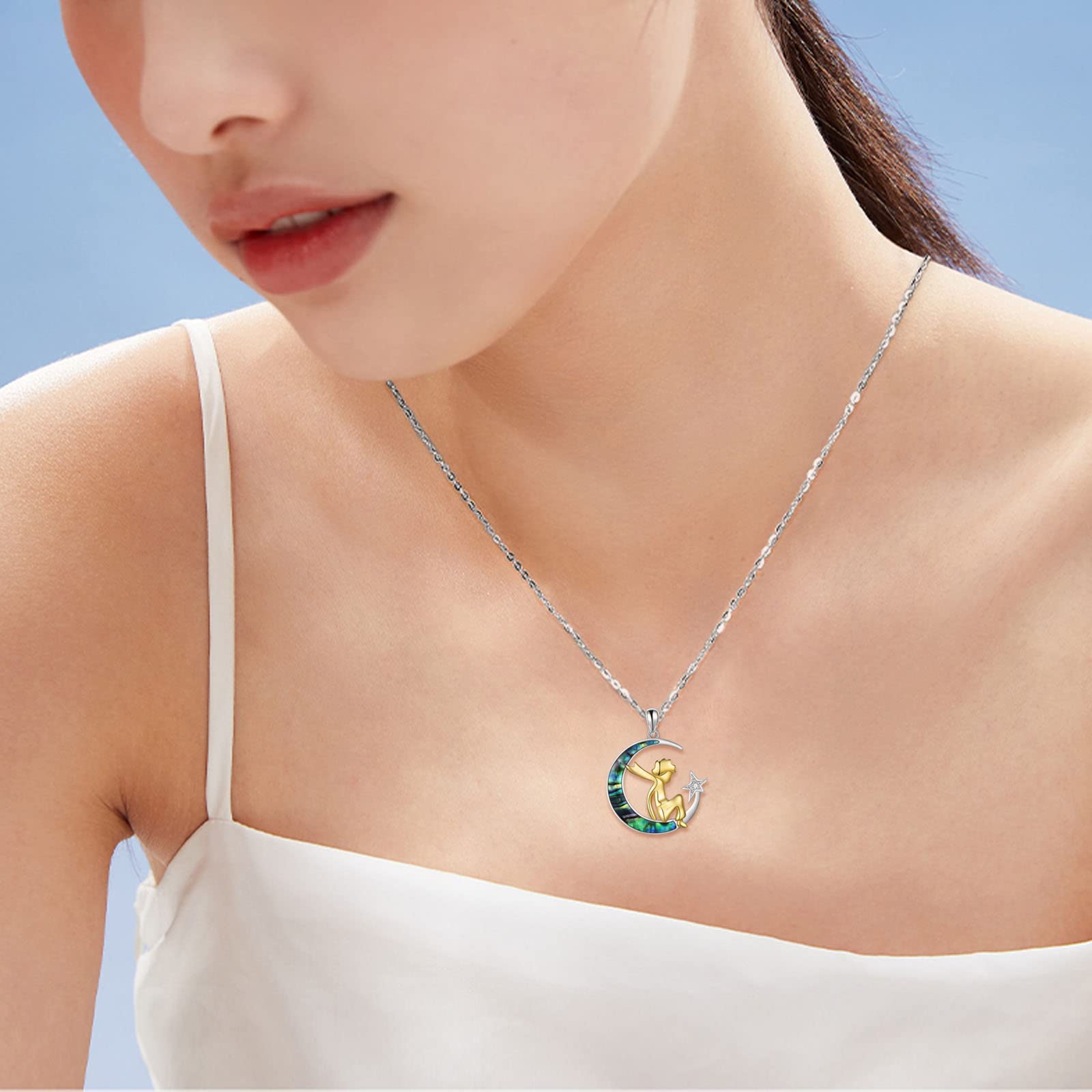 VONALA Sterling Silver Pendant Necklace Jewellery Gifts for Women Girls