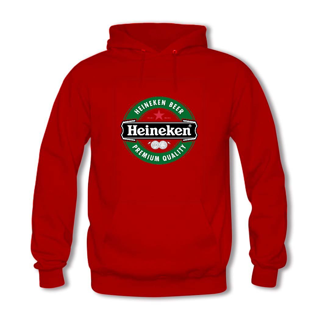 Yangshan Lin Heineken Logo men's Crew Neck Tee shirt Red