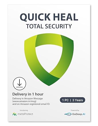 Quick Heal | Total Security | 1 User | 3 Years | Email Delivery in 2 hours - no CD