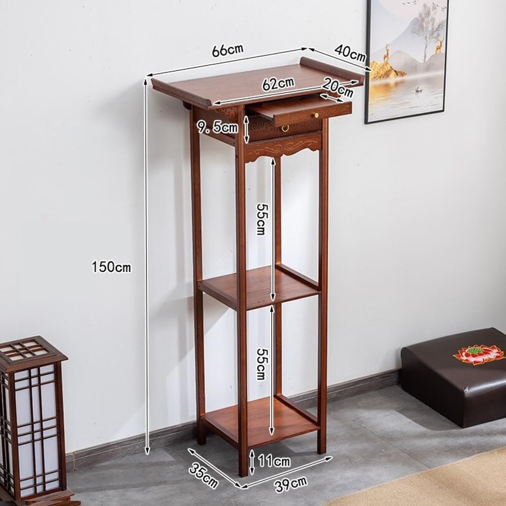 Mesa de Altar China Mesa Alta de Altar Madera 150cm | Consola de exhibición ritual tradicional(Pequeño)