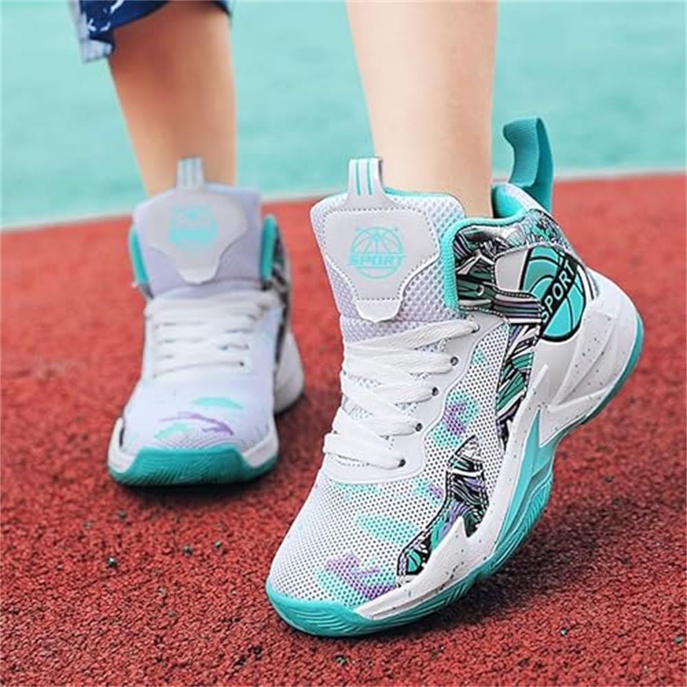 Hixingo Zapatillas de Baloncesto para Niño Niña Unisex Deportivas Casuales