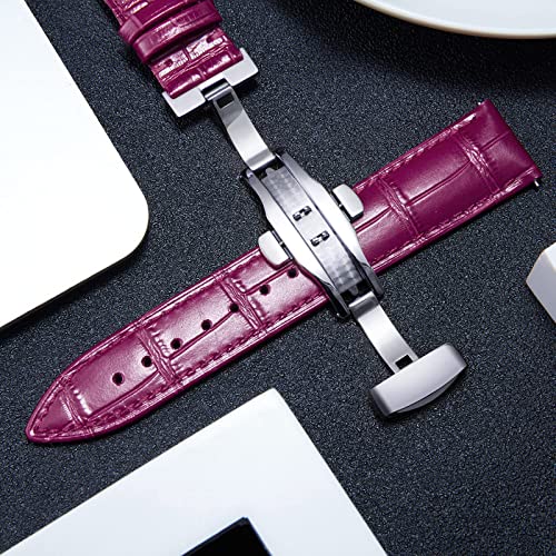 Bracelet de montre en cuir vintage rétro interchangeable et sangle de remplacement - 5