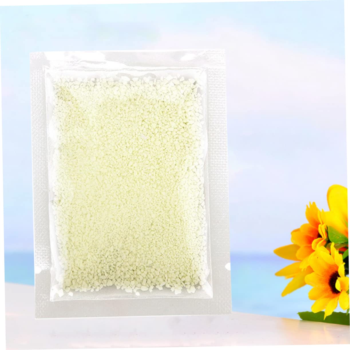 Garneck 20g DIY Luminous Craft Sand Blue Fluorescent Self-Glowing Nail Art Sand Fluorescent