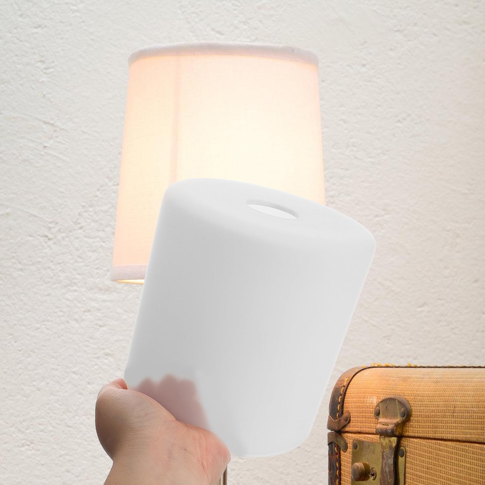 Gadpiparty -jour Cylindrique Diffusion en Verre Blanc pour Lampadaire Installation Facile, Design Moderne et Élégant pour Décoration Intérieure